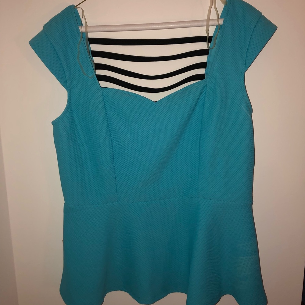 Turquoise blouse